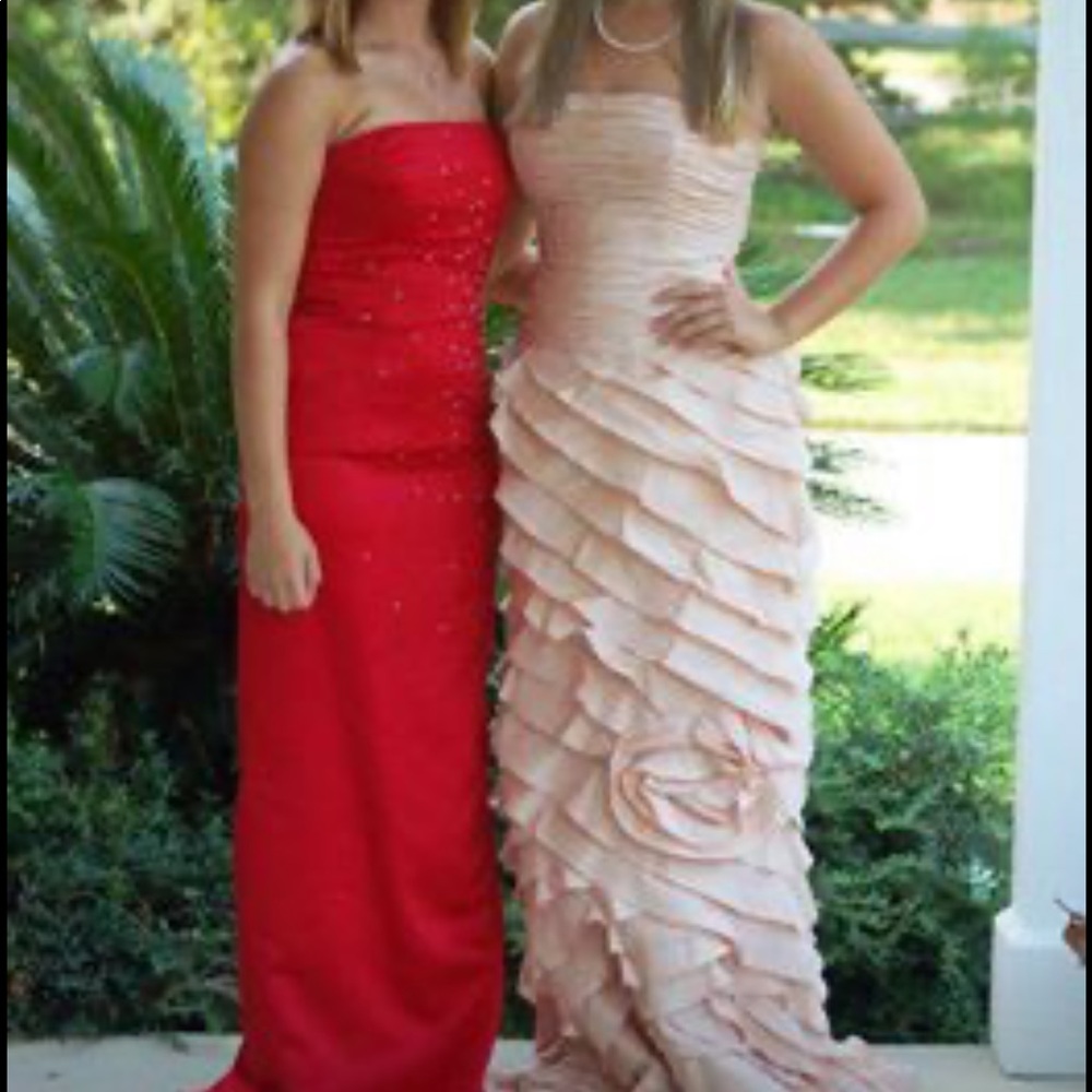 Red prom dress size 4